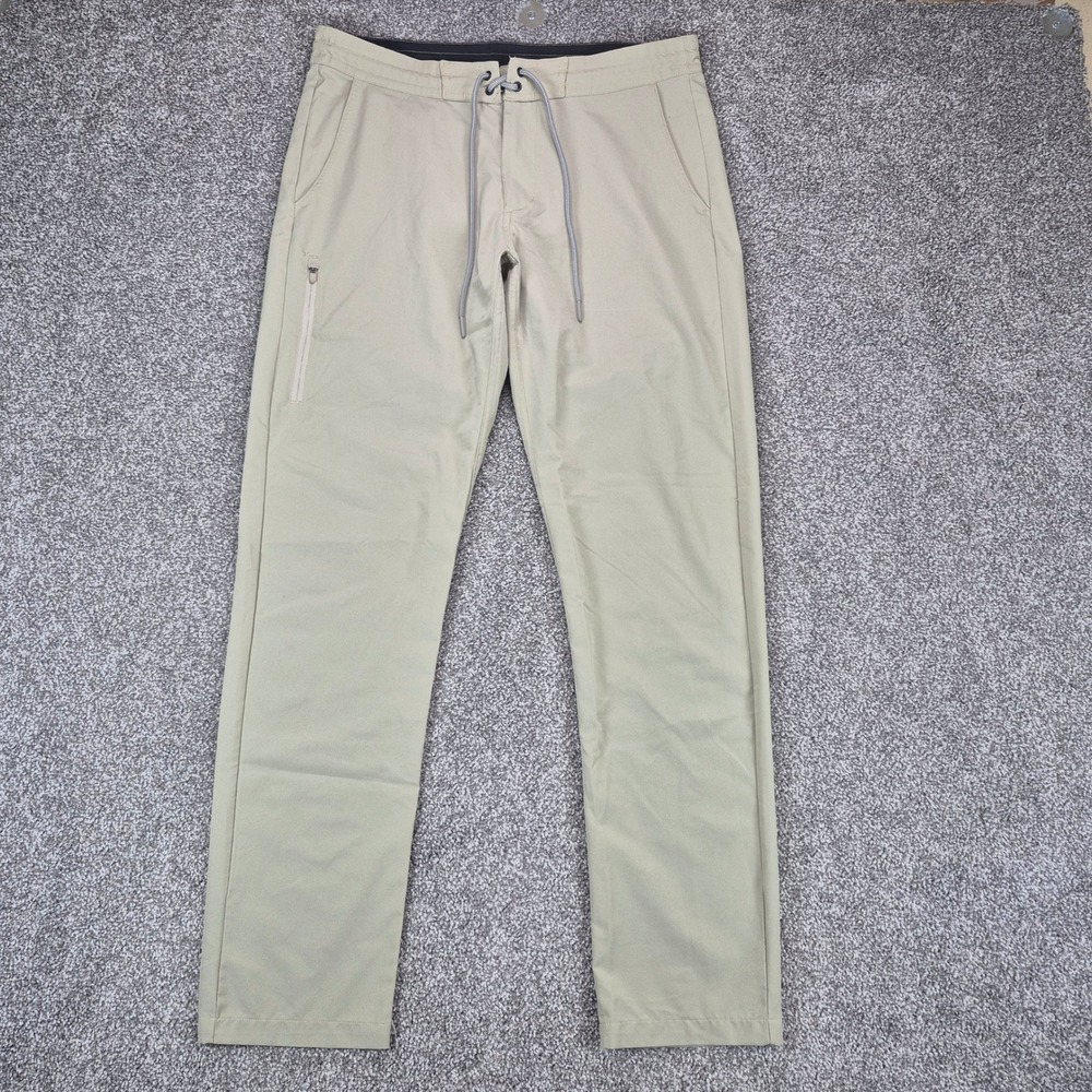 Anetik Analog Tech Pants Mens 32 Tan Khaki Hiking Outdoors Zip Pocket